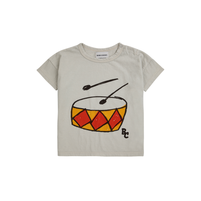 Baby Play The Drum T-Shirt - Beige