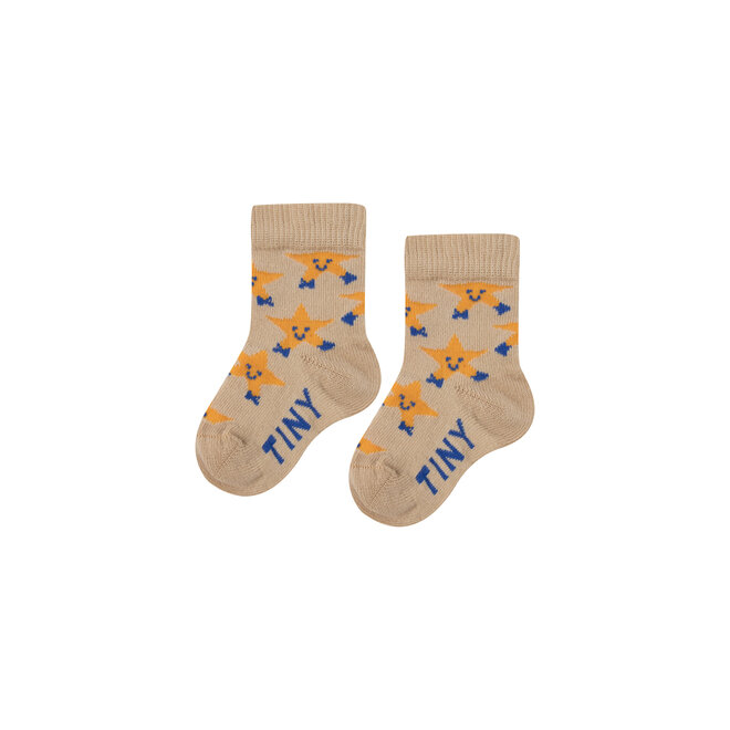 Dancing Stars Medium Socks - Vanilla