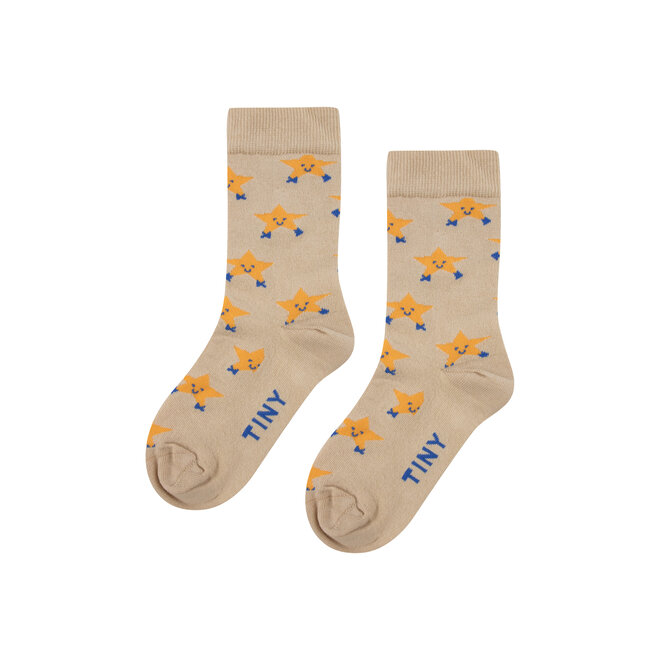 Dancing Stars Medium Socks - Vanilla