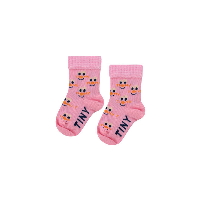 Clowns Medium Socks - Pink