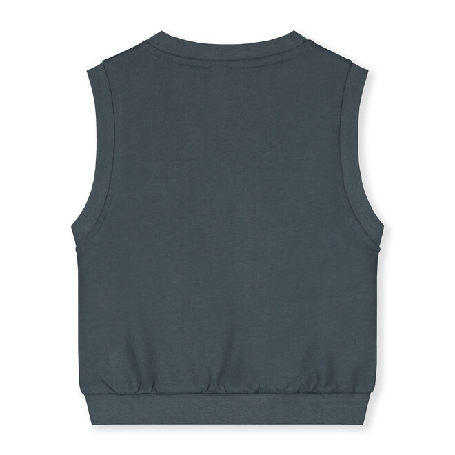 V-Neck Spencer - Blue Grey