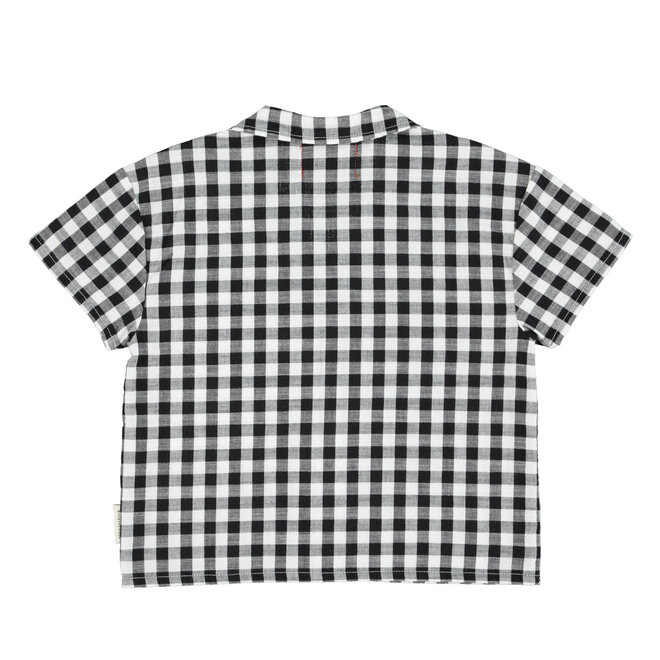 Hawaiien Shirt - Black & White Checkered