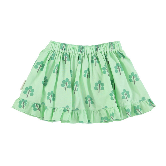 Short Skirt W/Ruffles - Green