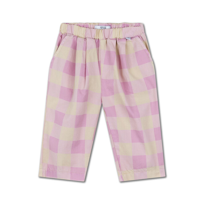 Woven Pants - Sand Pink Bb Check