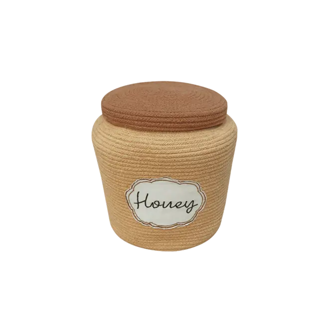 Basket Honey Pot