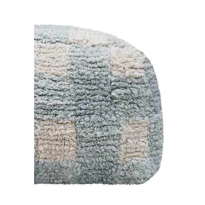 Pouf Vichy Blue Sage