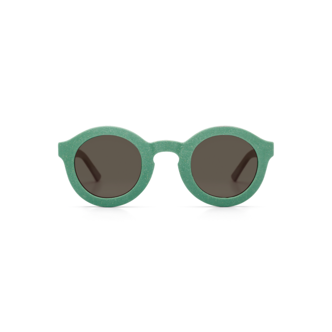 Cream Sunglasses - Bright Green Peanut