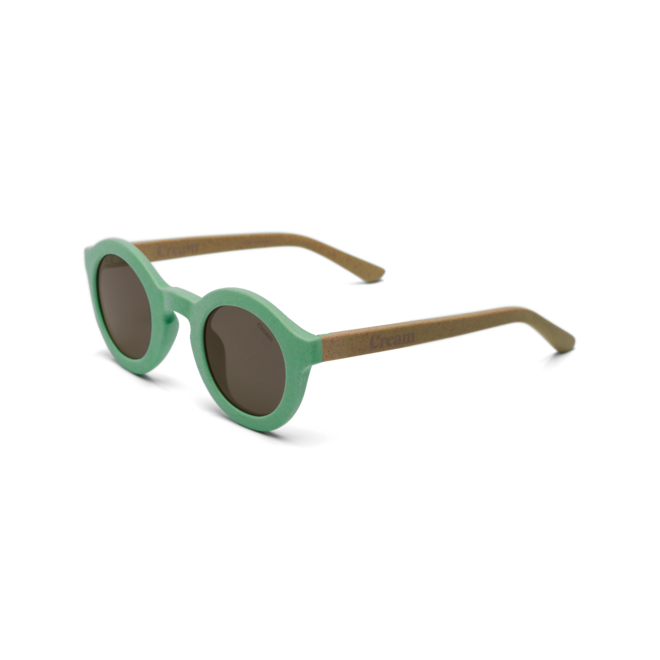 Cream Sunglasses - Bright Green Peanut