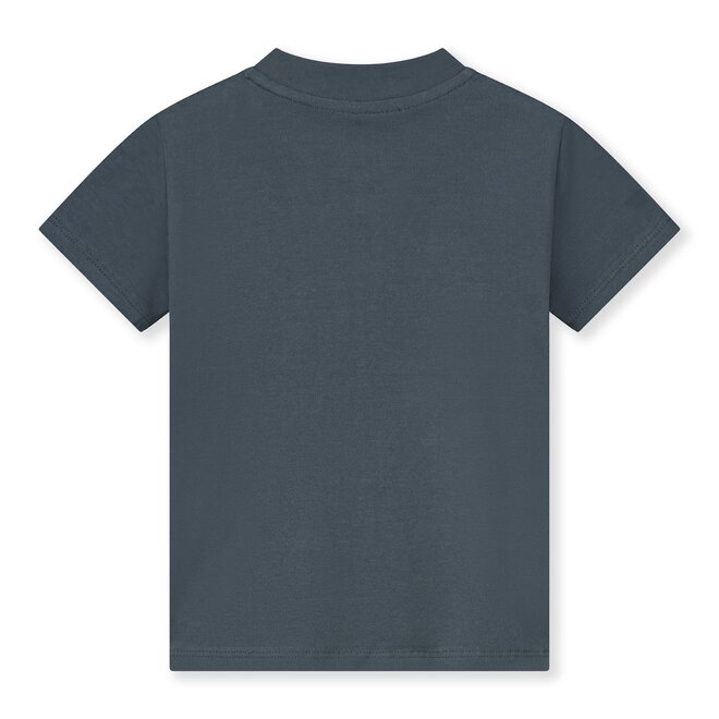 Baby S/S Henley Tee - Blue Grey