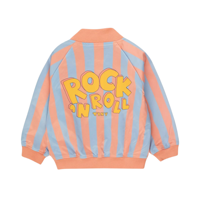 Tiny Rock’N’Roll Bomber Jacket - Blue-Grey/Papaya