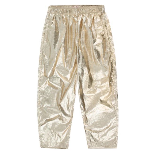 Shiny Barrel Pant - Gold