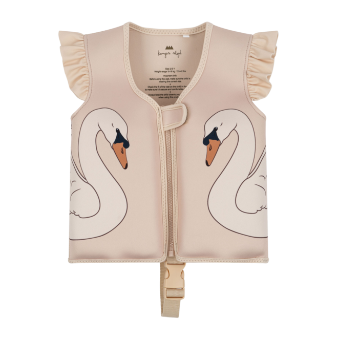 Neoprene Float Frill Vest - Swan