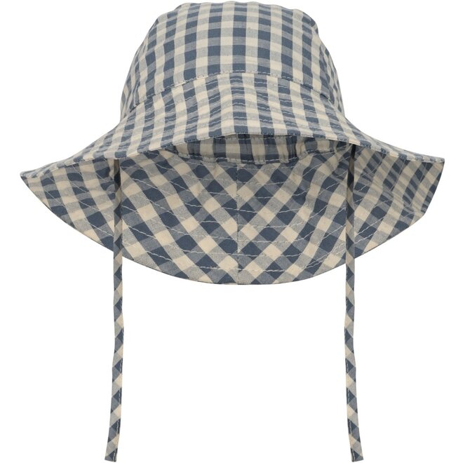 Kim Sun Hat - Captains Blue Check