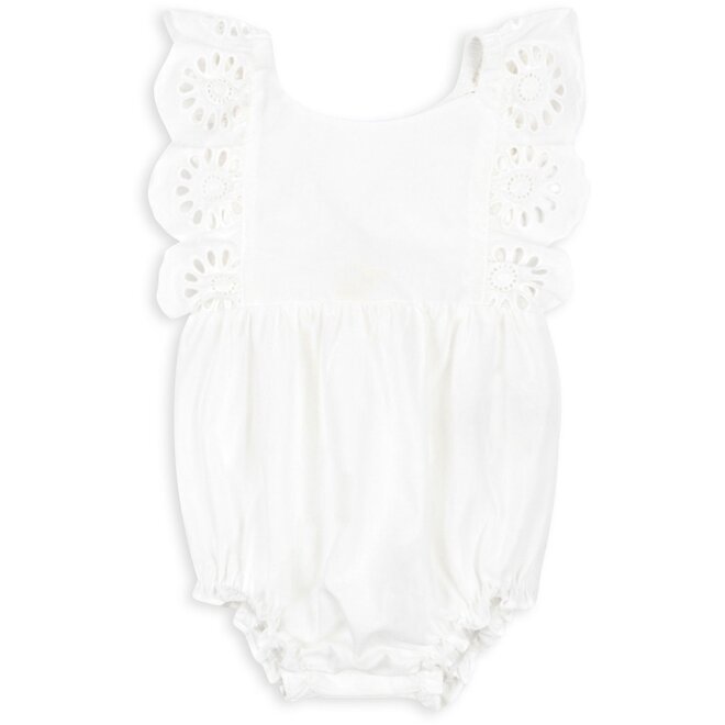 Posey Romper - Optic White