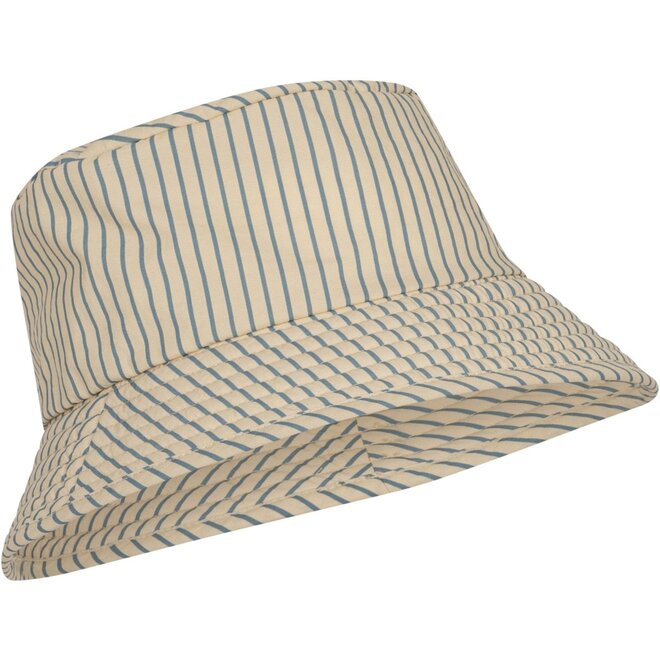 Asnou Bucket Hat - Dark Olive/Creamy White