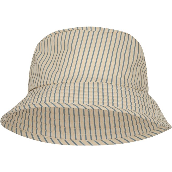 Asnou Bucket Hat - Dark Olive/Creamy White