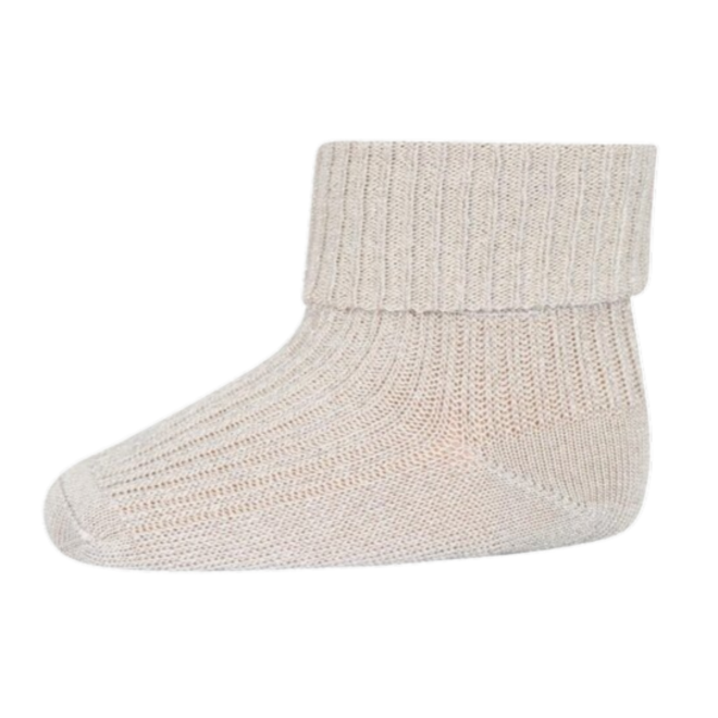 Ida Glitter Socks - Ecru