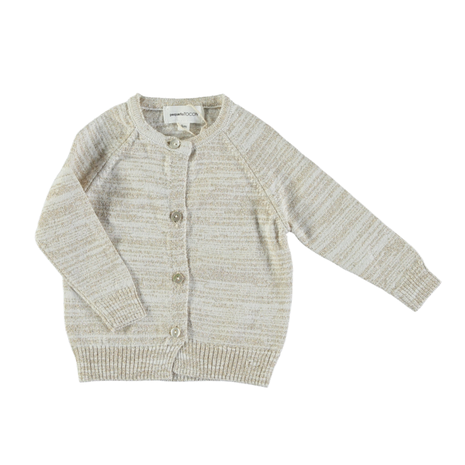 Baby Cardigan  - Gold