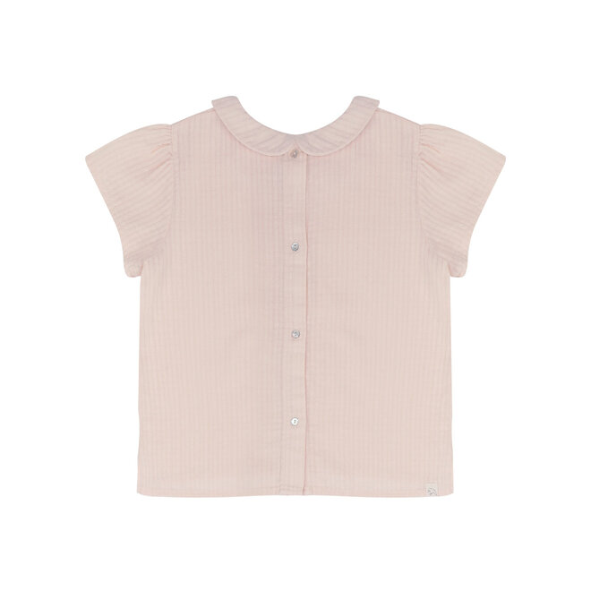 Cosy Collar  Top - Blossom Pink