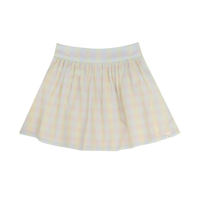 Sara Skirt  - Multcolour Check Yellow