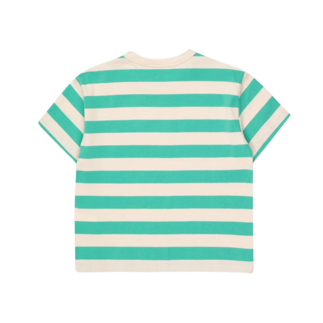 Stripes Tee - Light Cream/Emerald