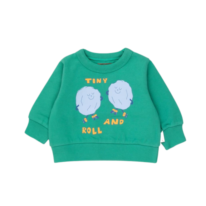 Tiny Rock And Roll Baby Sweatshirt - Emerald