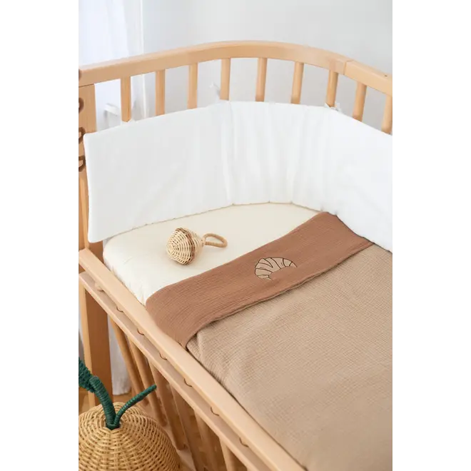 Sleep Tight Fitted Sheet Crib - Cosy White