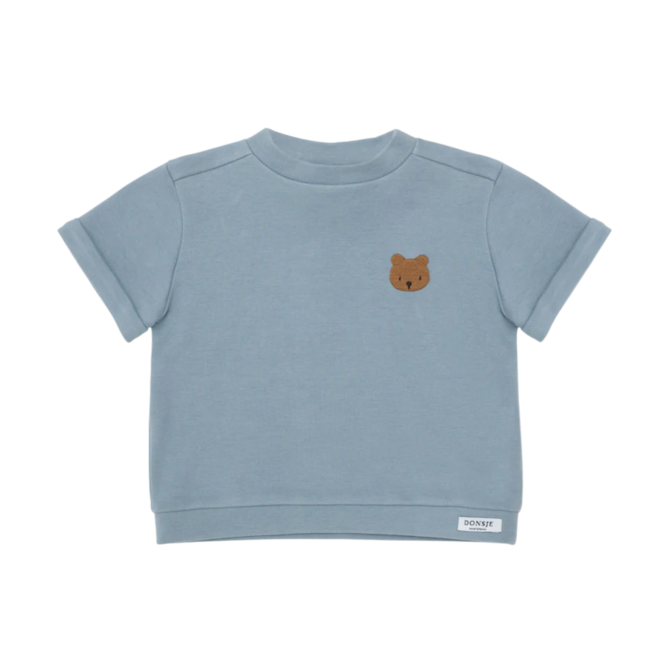 Jarne T-Shirt | Bear - Foggy Blue