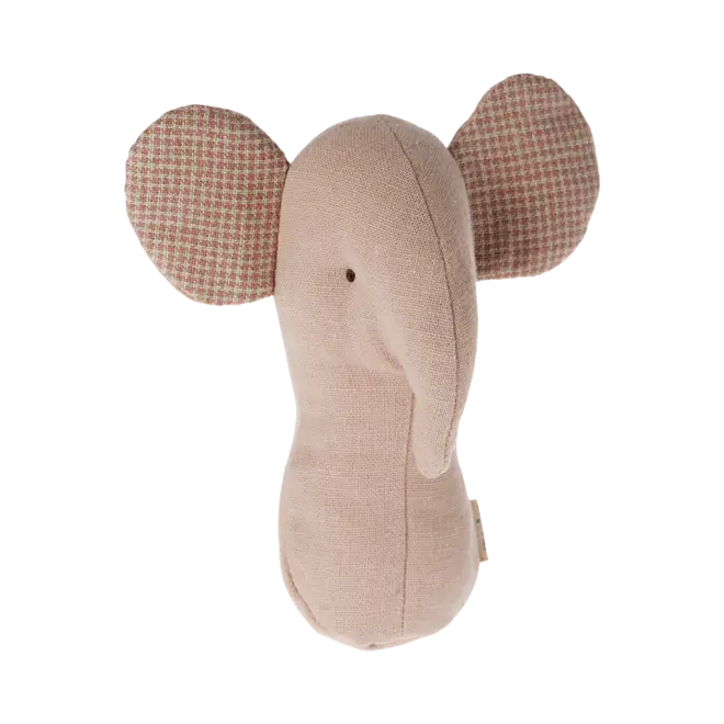 Lullaby Friends Elephant Rattle - Rose