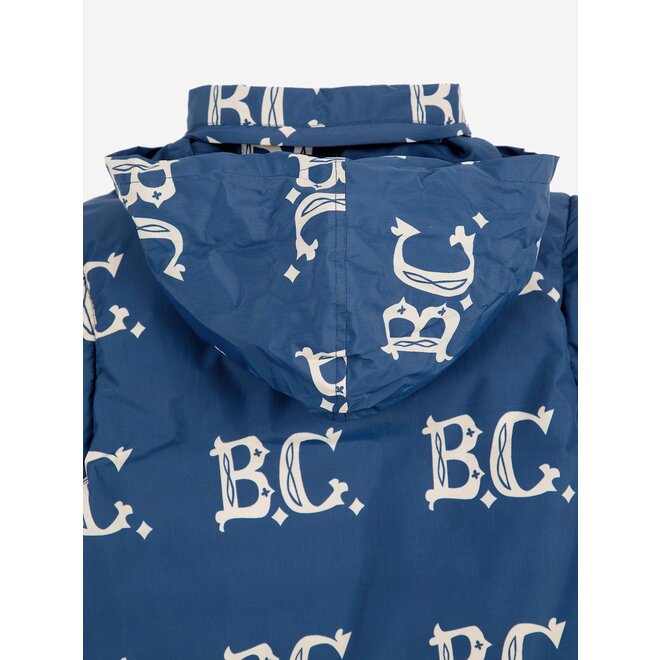 B.C Vintage All Over Padded Anorak - Midnight Blue