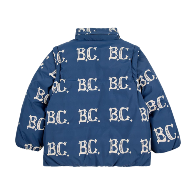 B.C Vintage All Over Padded Anorak - Midnight Blue