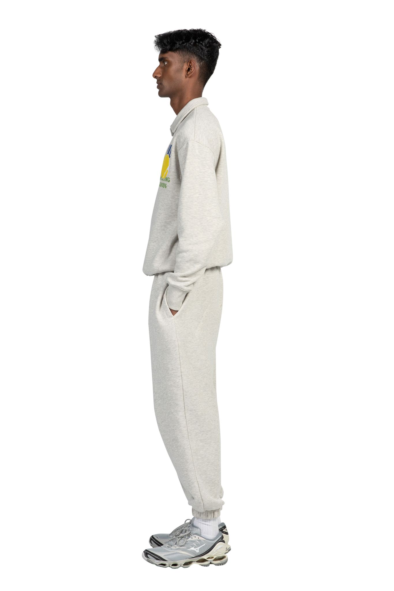 League half zip light gray marl PAL League half zip light gray marl