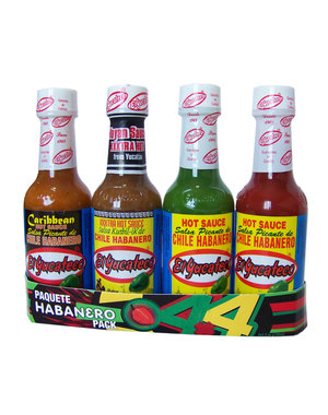 EL YUCATECO MEXICO Echte Mexicaanse Habanero Salsa Hot Sauce 4 pack