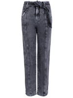 Anna JEANS MET CEINTUUR  Off Black Solid