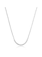 Ania Haie SILVER MODERN MULTIPLE BALLS NECKLACE