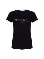 Esqualo T-shirt “My love” Black