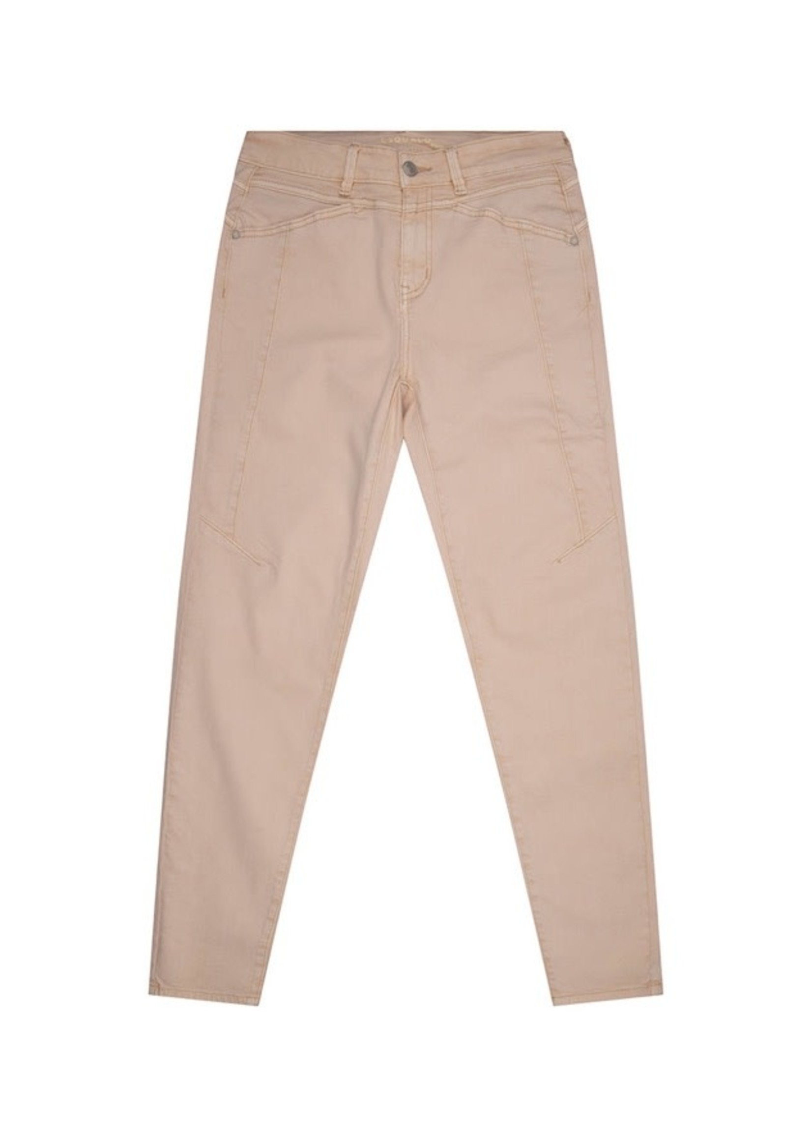 Esqualo Trousers jeans fancy seams Natural