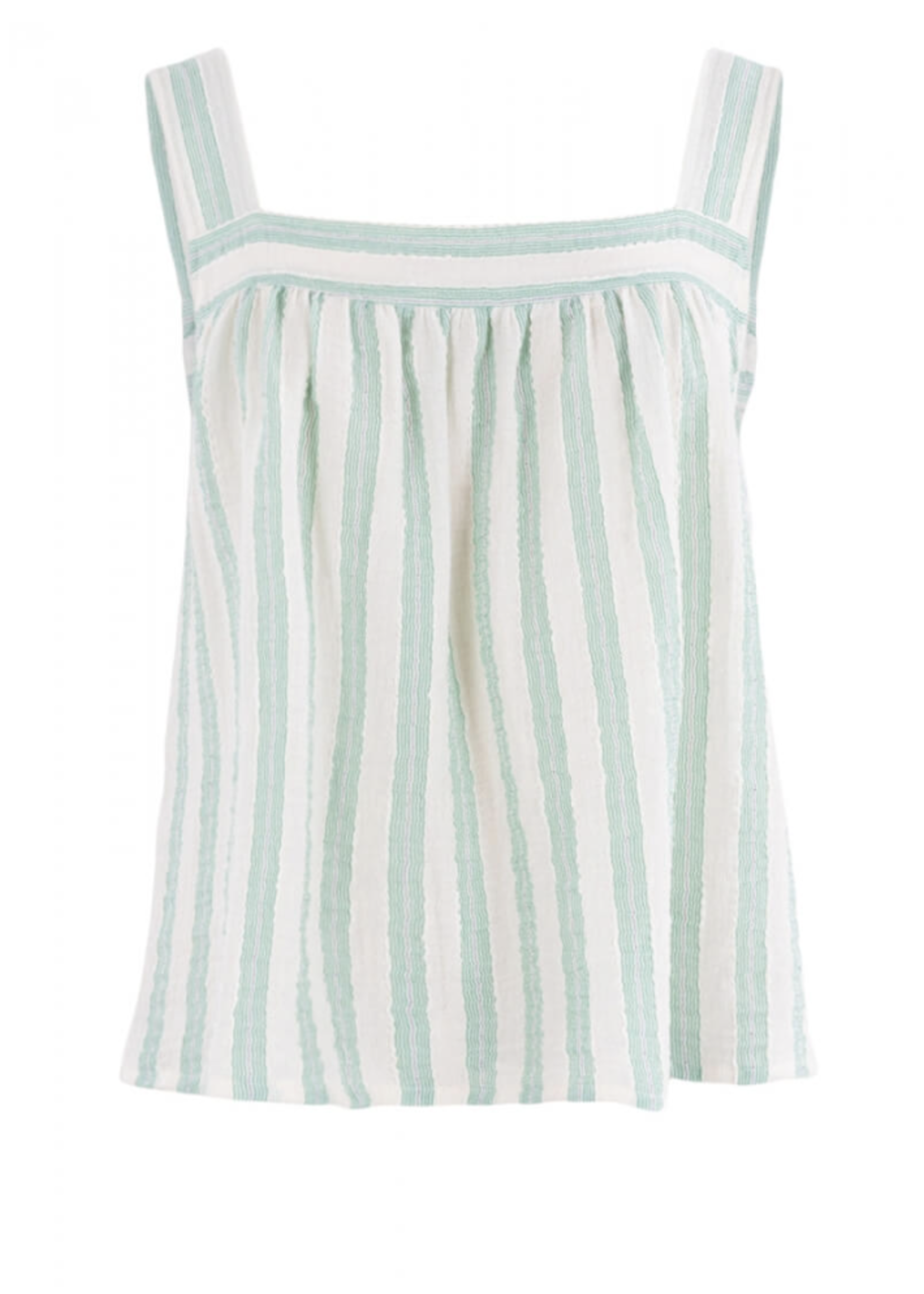 Anna Blousetop Green Stripe