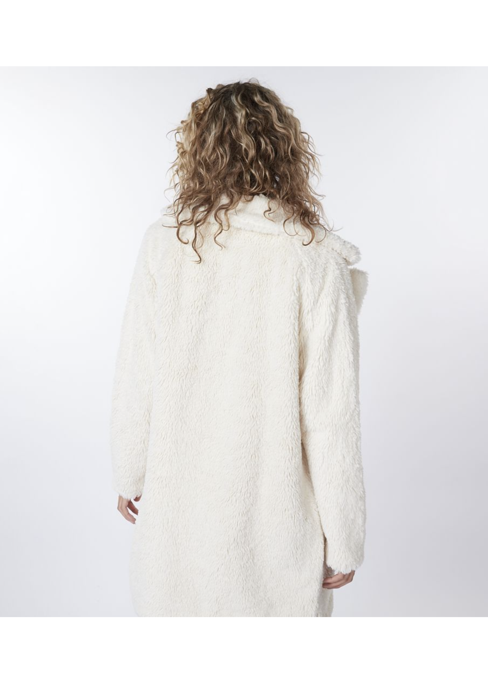 Esqualo Coat long teddy Off White