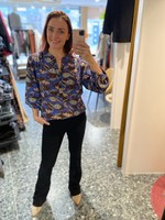 Anna Blouse Eggplant Dessin