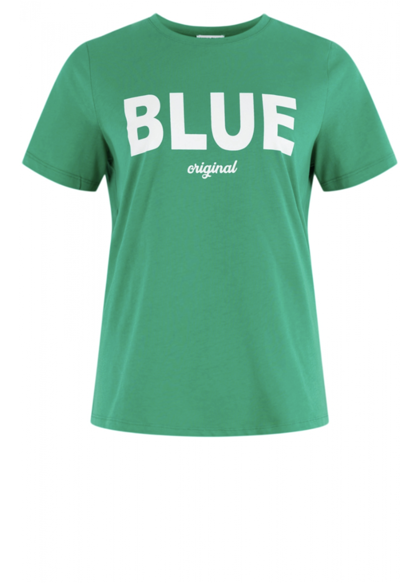 Anna Blue Logo T-Shirt Green Solid
