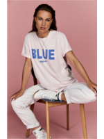 Anna Blue Logo T-Shirt Light Pink Solid