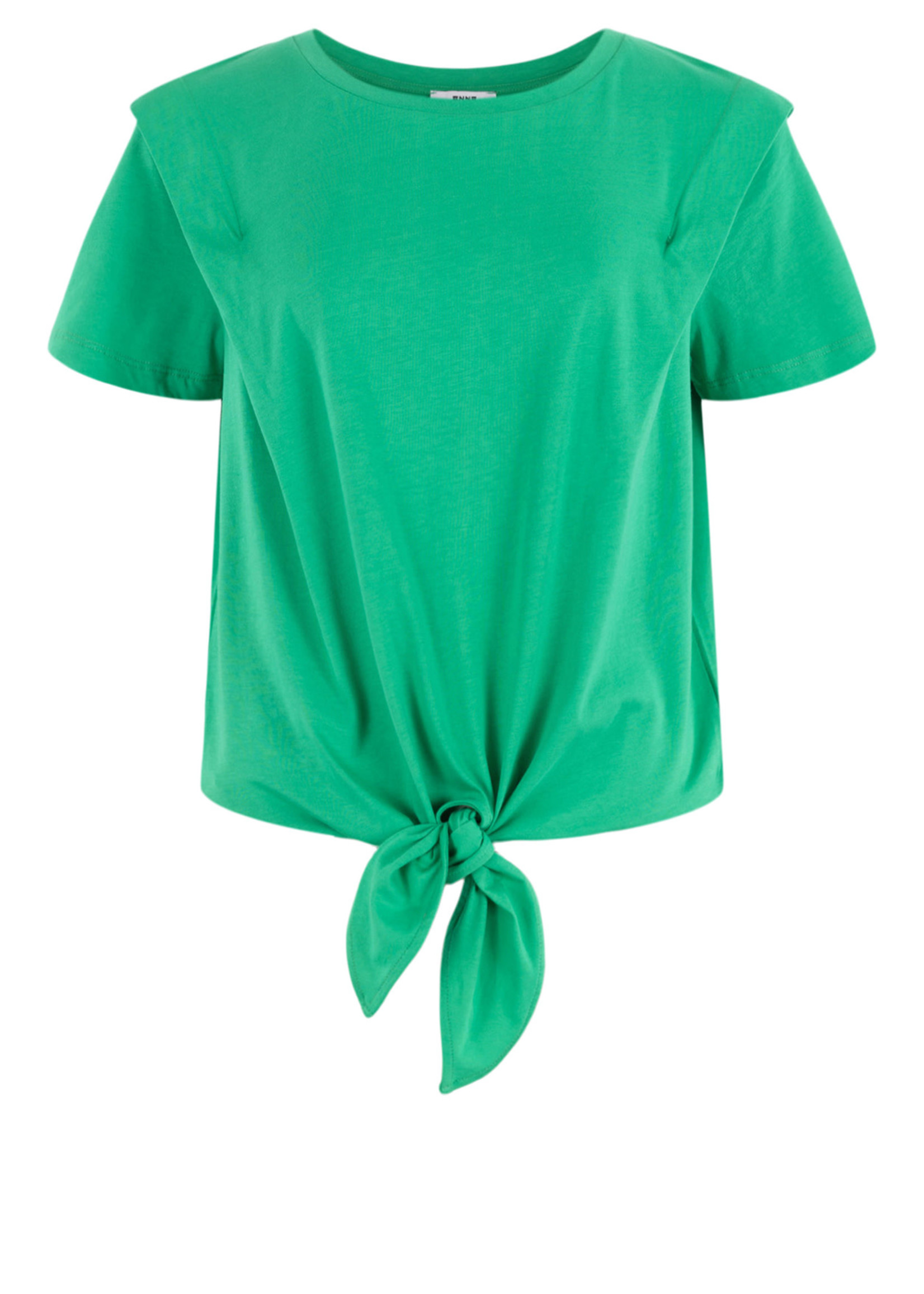 Anna T-Shirt Korte Mouw Green Solid