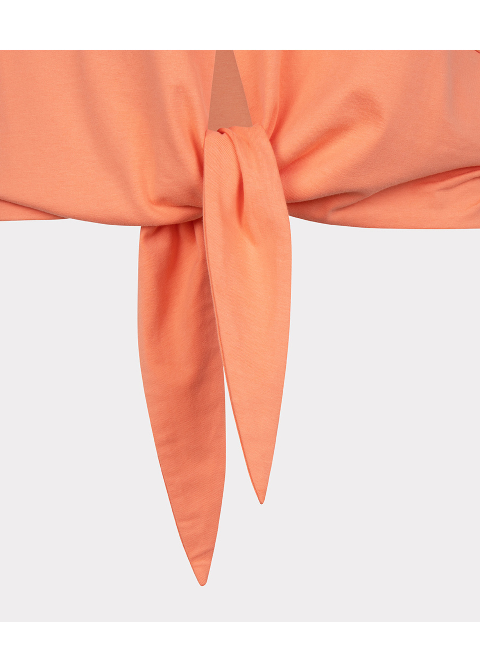 Esqualo T-shirt knot detail	Bright Peach
