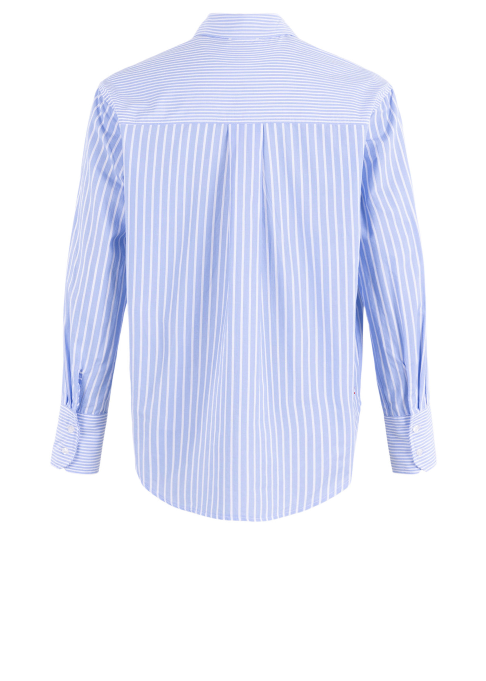 Anna Blue Lui Blouse Sea Blue Stripe