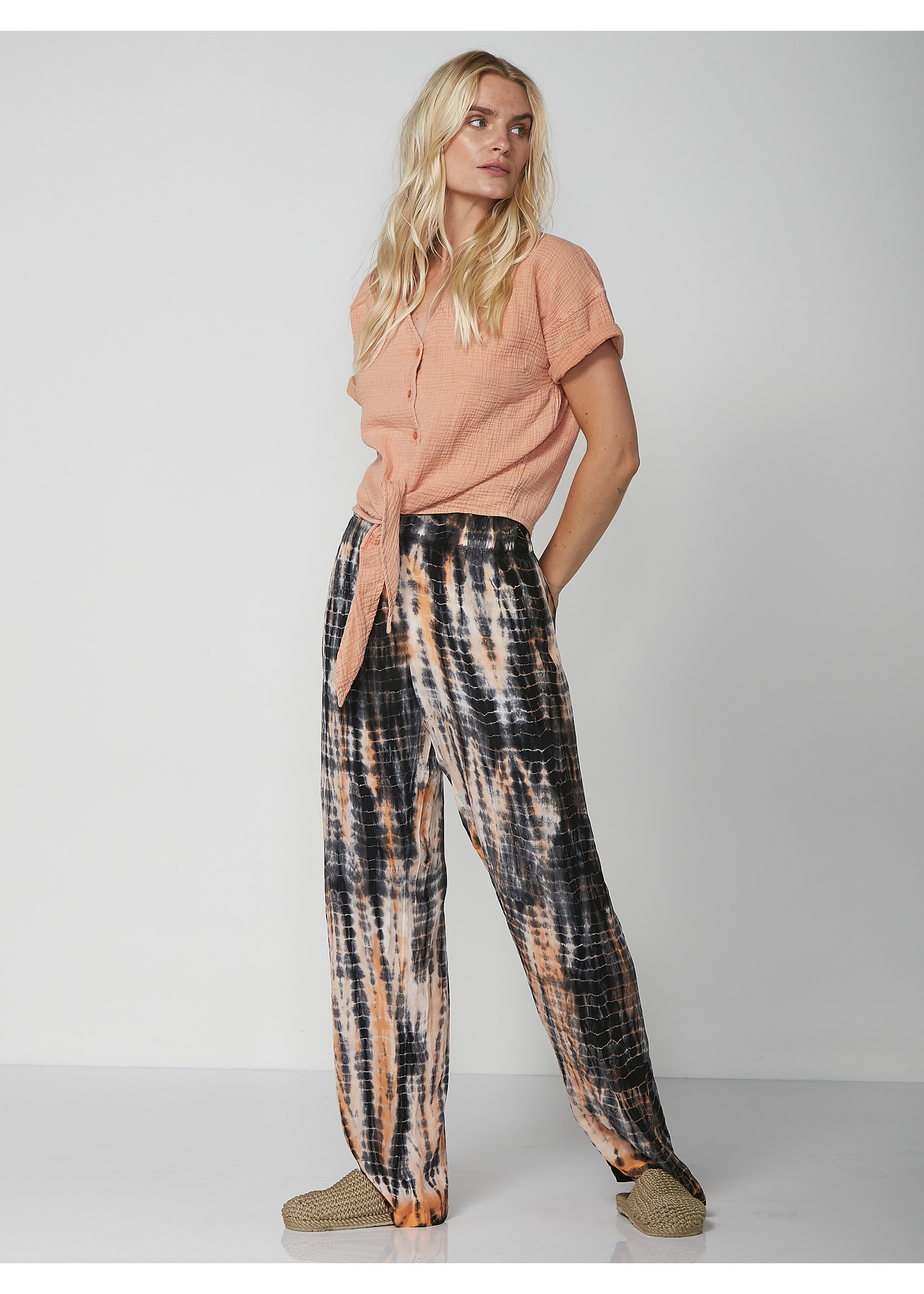 NÜ Elina Pilu Trousers Hot Orange mix