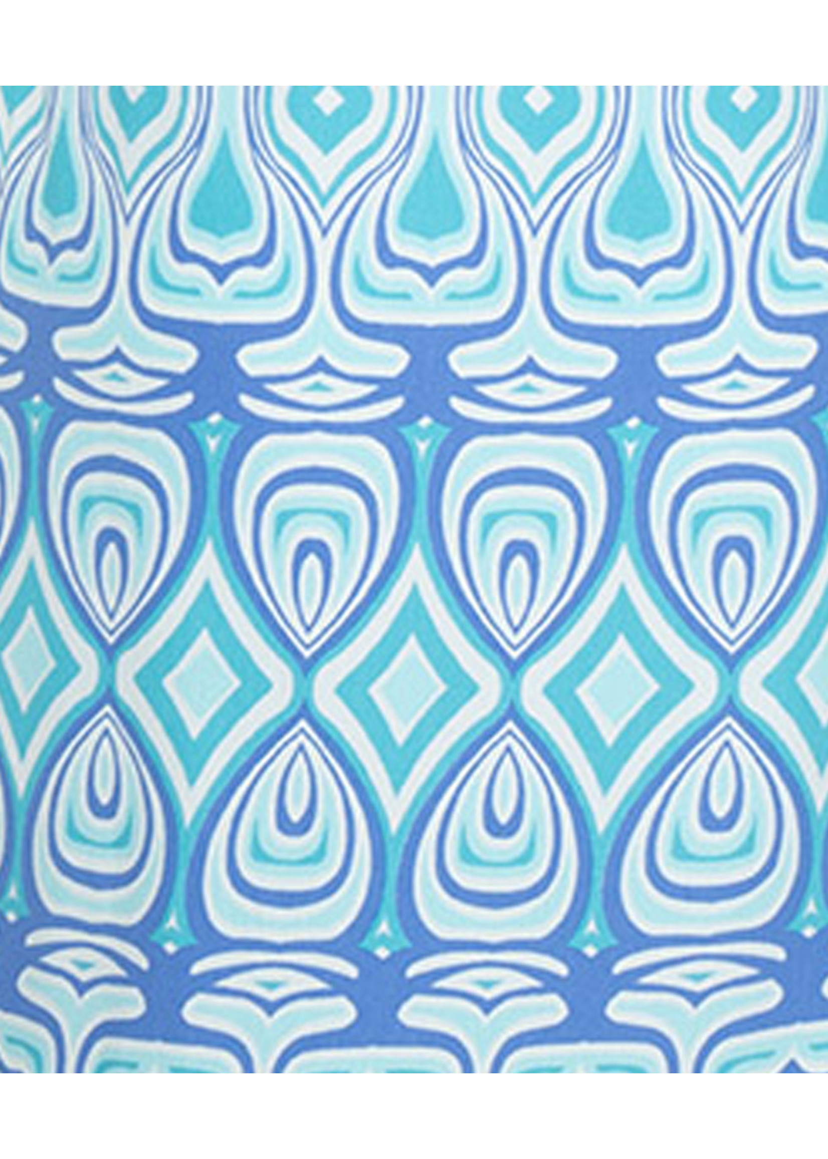 Esqualo Dress beads graphic blues	Print