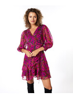Esqualo Dress short wrap over Floral Wilding Print Multicolor