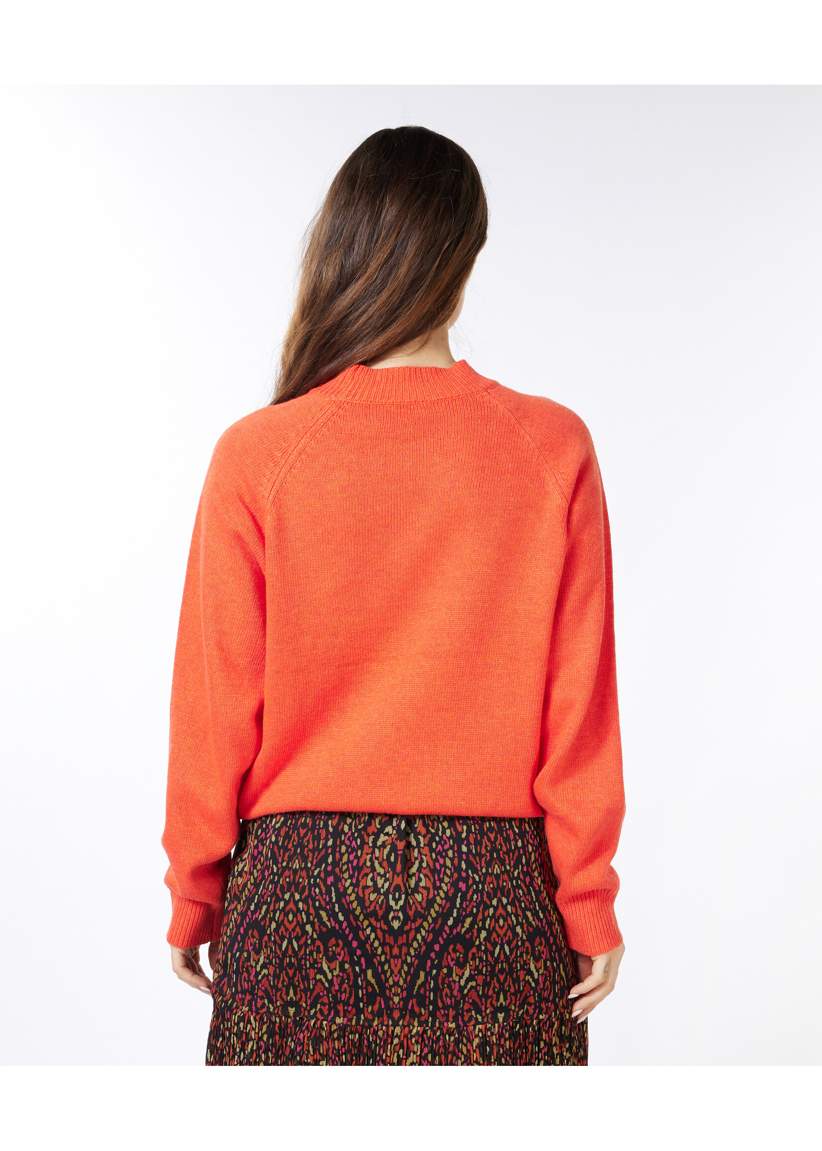 Esqualo Sweater “Magic” intarsia Oranje