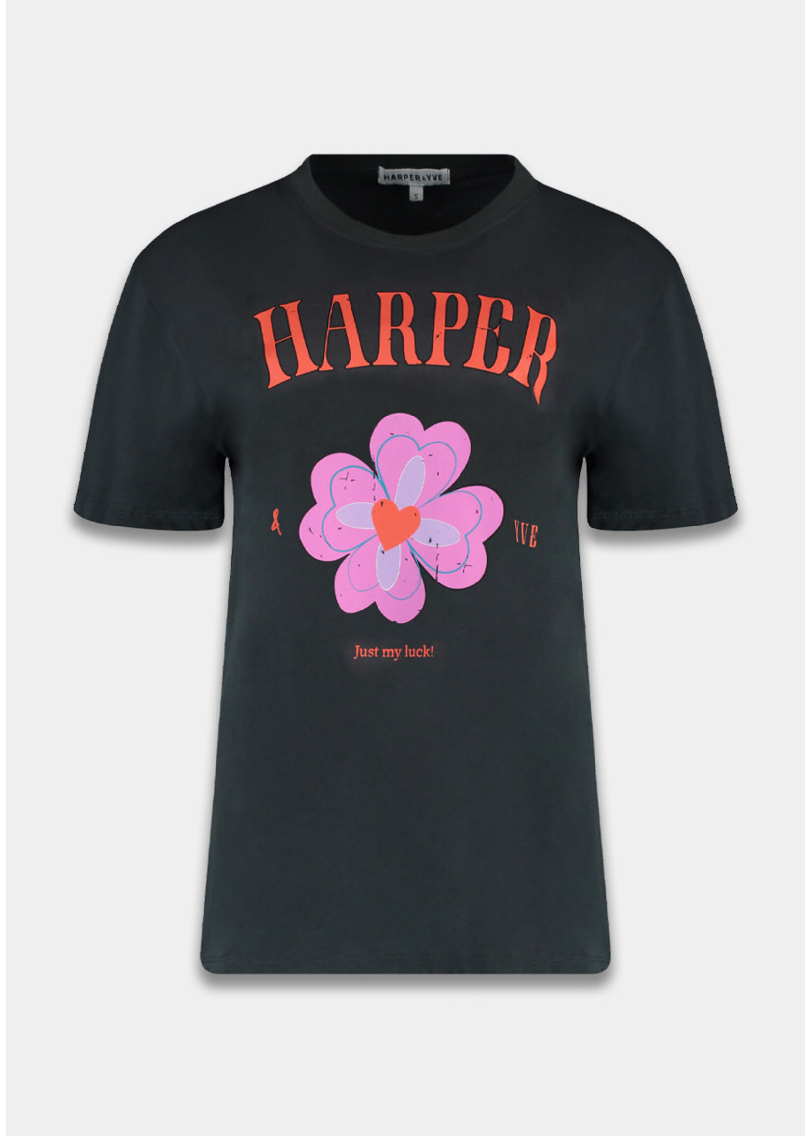 Harper & Yve LUCKY T-SHIRT DARK GREY